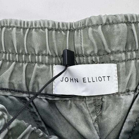 NWT JOHN ELLIOTT Nicasio Himalayan Pant Mens 3/Large Green Drawstring Cuff $378